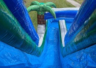 大きい子供膨脹可能な膨脹可能な水スライドの屋外ゲーム ポリ塩化ビニール巨大な二重水スライド