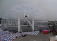 白いポリ塩化ビニールの防水シートが付いている半透明で膨脹可能な泡テント/ヤードのテント