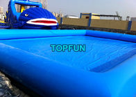 膨脹可能な水スライド/水球のための青く膨脹可能なプール